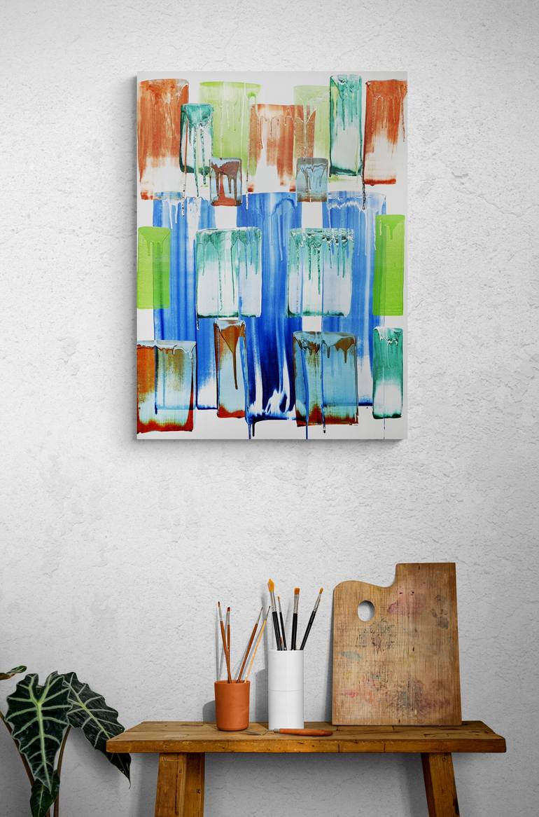 Original Contemporary Abstract Painting by Sumit Mehndiratta