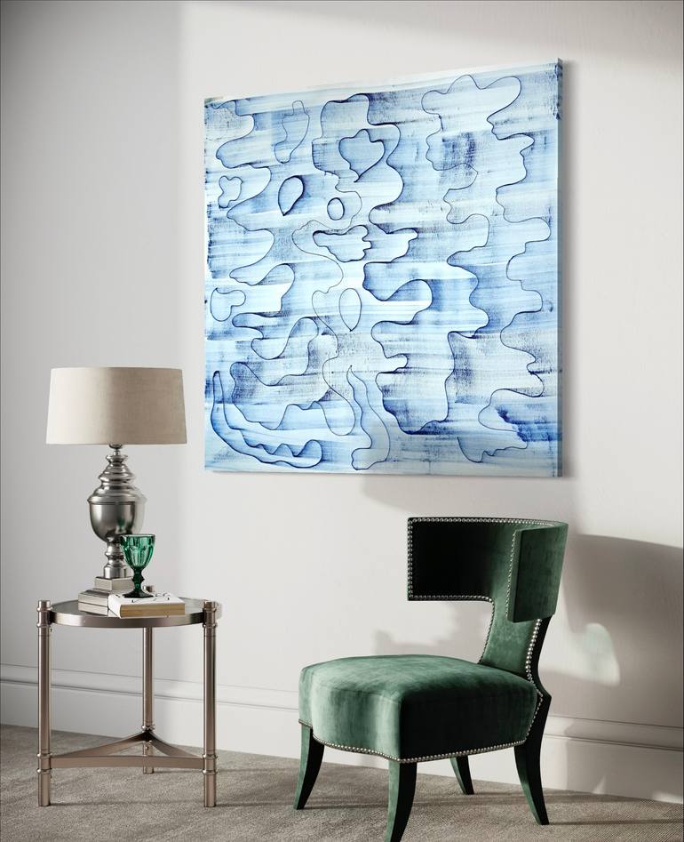 Original Abstract Expressionism Abstract Painting by Sumit Mehndiratta