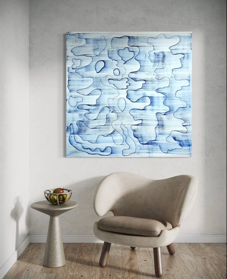 Original Abstract Expressionism Abstract Painting by Sumit Mehndiratta