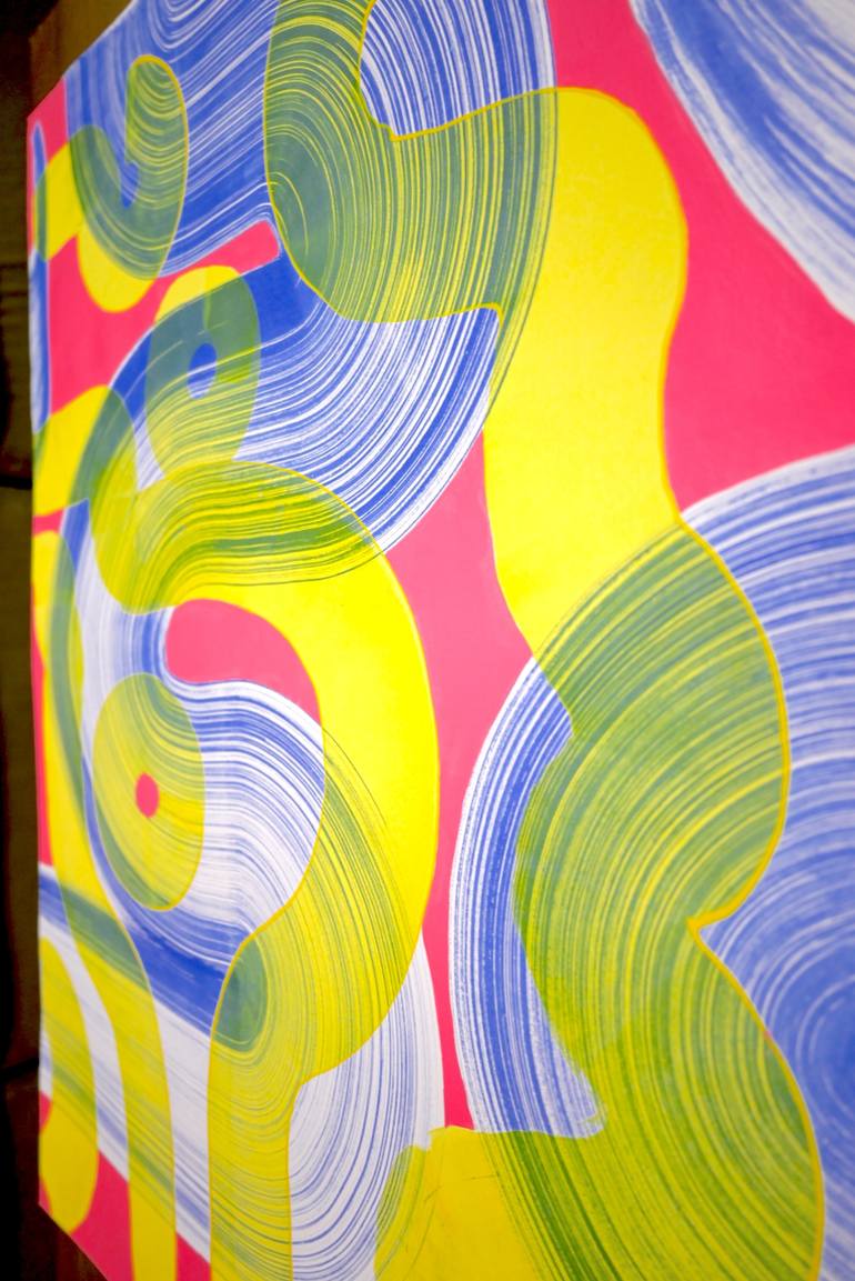 Original Abstract Expressionism Abstract Mixed Media by Sumit Mehndiratta