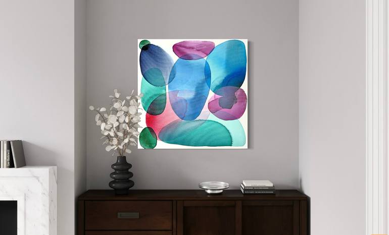Original Abstract Expressionism Abstract Painting by Sumit Mehndiratta
