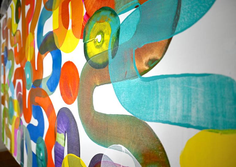 Original Painterly Abstraction Abstract Painting by Sumit Mehndiratta