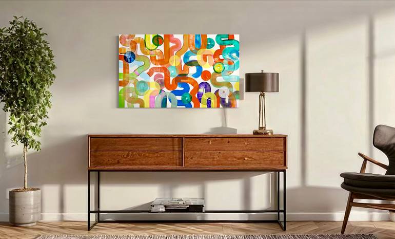 Original Painterly Abstraction Abstract Painting by Sumit Mehndiratta