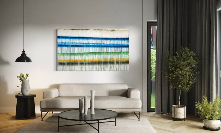 Original Painterly Abstraction Abstract Painting by Sumit Mehndiratta