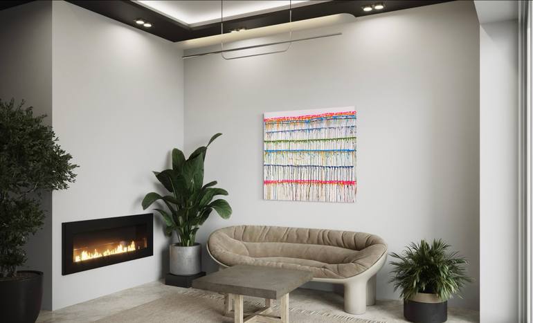 Original Painterly Abstraction Abstract Painting by Sumit Mehndiratta