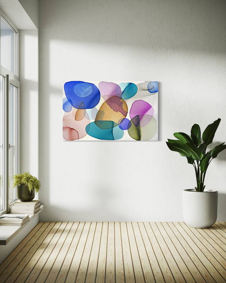 Original Abstract Expressionism Abstract Painting by Sumit Mehndiratta
