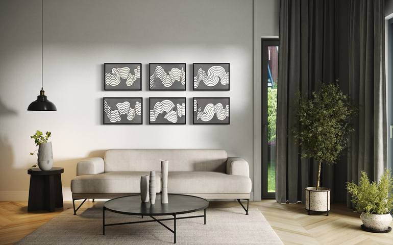 Original Abstract Expressionism Abstract Drawing by Sumit Mehndiratta