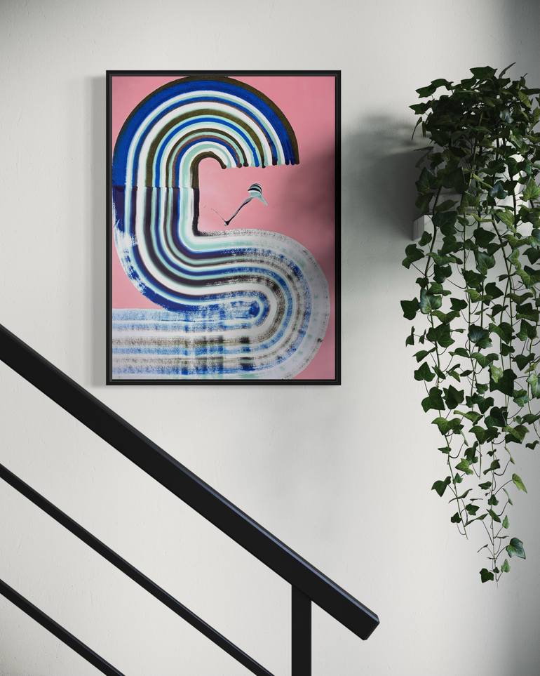 Original Abstract Expressionism Abstract Painting by Sumit Mehndiratta