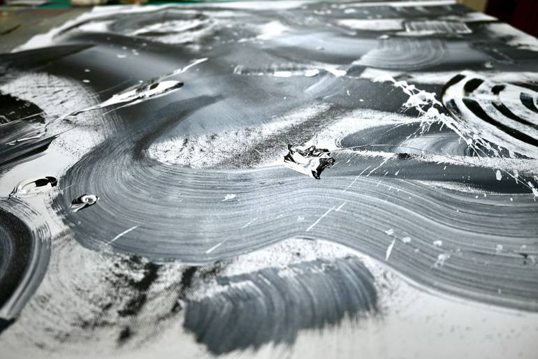 Original Abstract Expressionism Abstract Painting by Sumit Mehndiratta