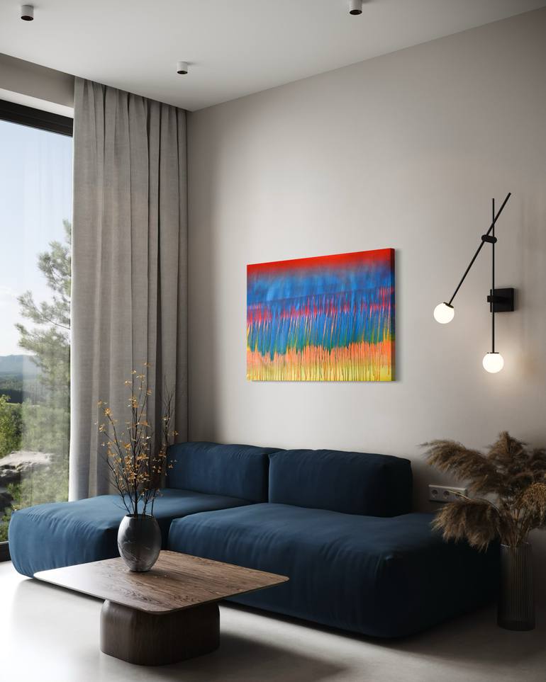 Original Abstract Expressionism Abstract Painting by Sumit Mehndiratta