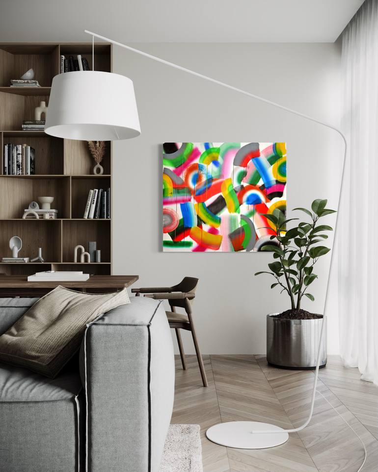 Original Modernism Abstract Painting by Sumit Mehndiratta