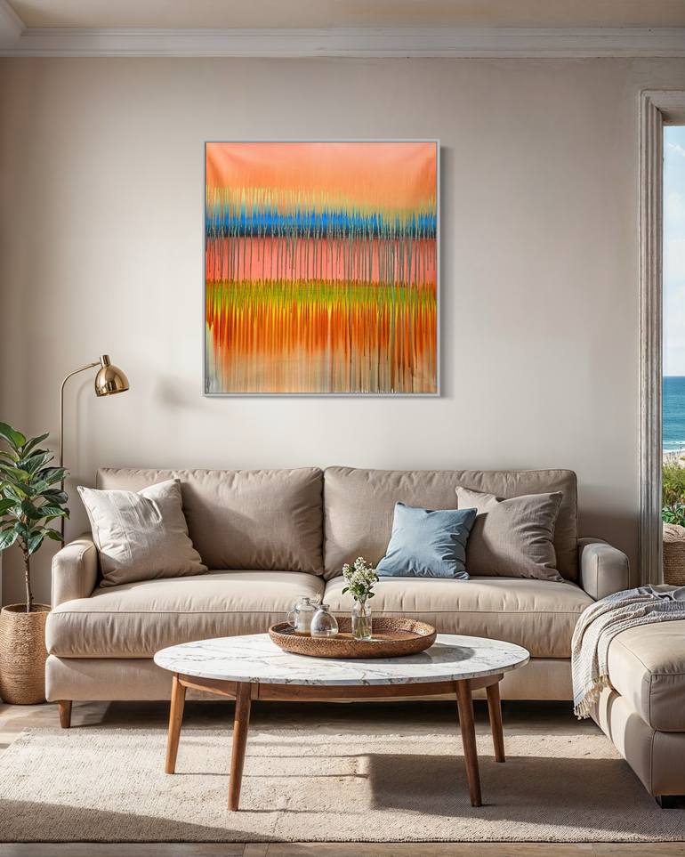 Original Abstract Expressionism Abstract Painting by Sumit Mehndiratta