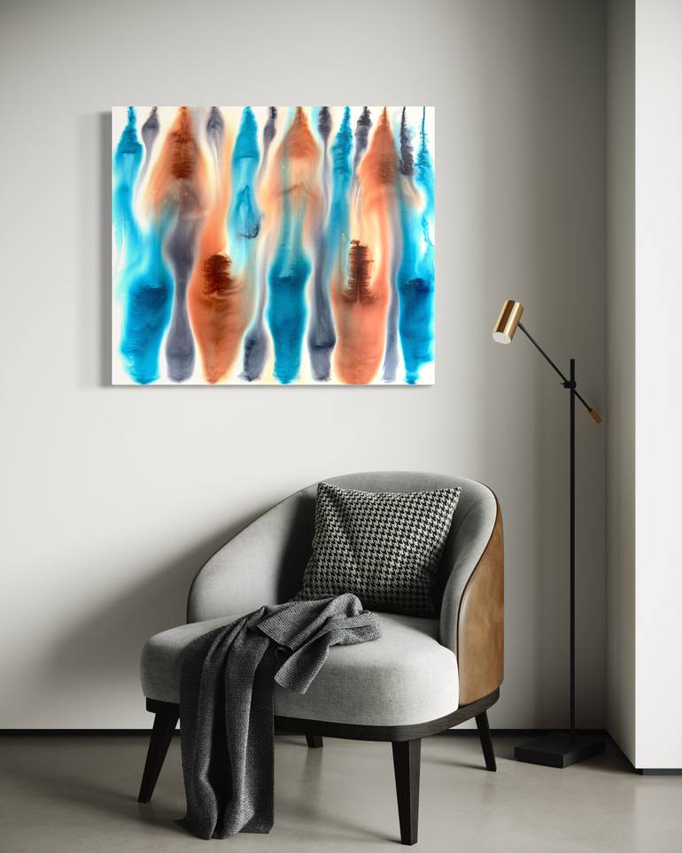 Original Abstract Expressionism Abstract Painting by Sumit Mehndiratta