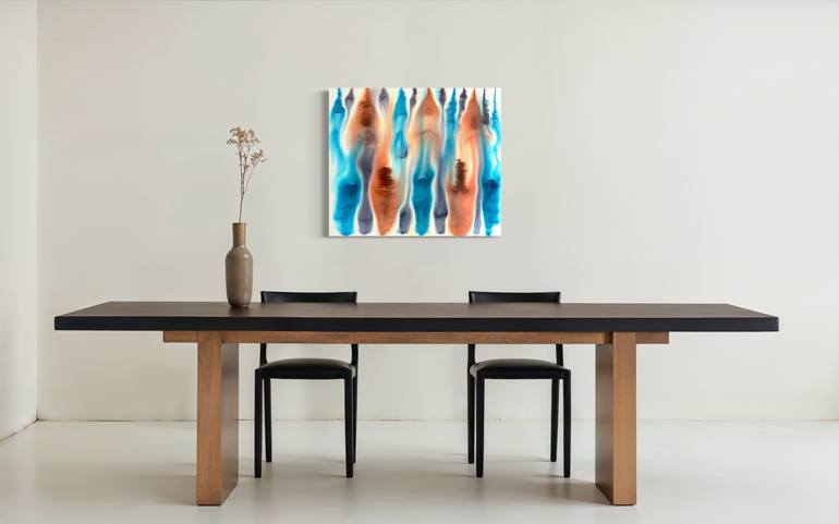 Original Abstract Expressionism Abstract Painting by Sumit Mehndiratta