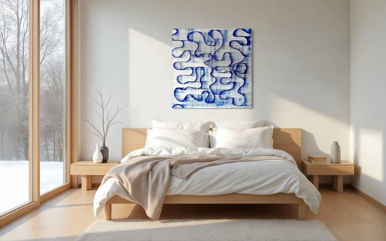 Original Abstract Expressionism Abstract Painting by Sumit Mehndiratta