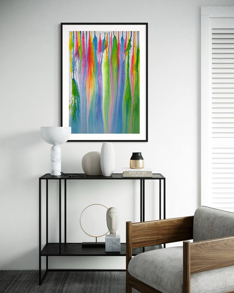 Original Abstract Expressionism Abstract Painting by Sumit Mehndiratta
