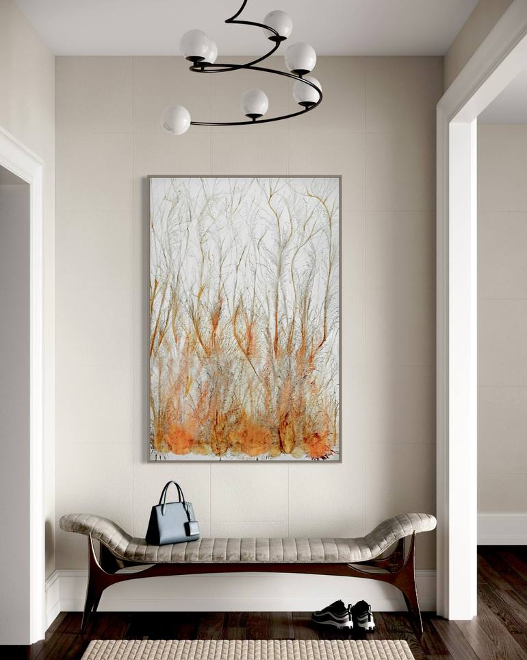 Original Abstract Expressionism Abstract Painting by Sumit Mehndiratta