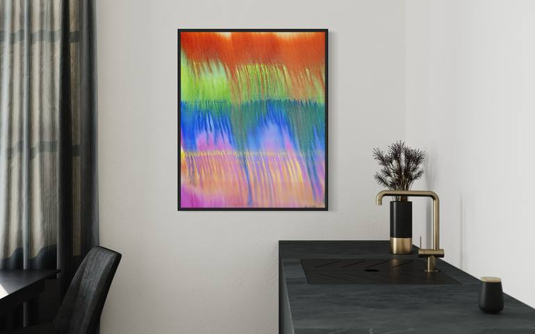 Original Abstract Expressionism Abstract Painting by Sumit Mehndiratta