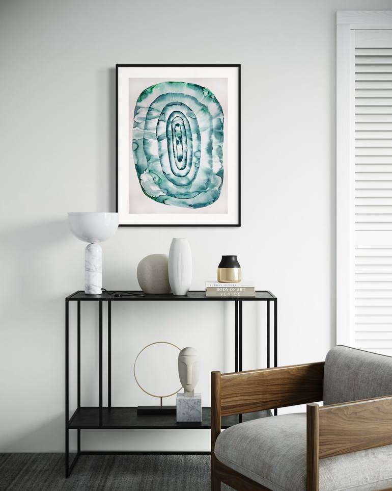 Original Abstract Expressionism Abstract Drawing by Sumit Mehndiratta
