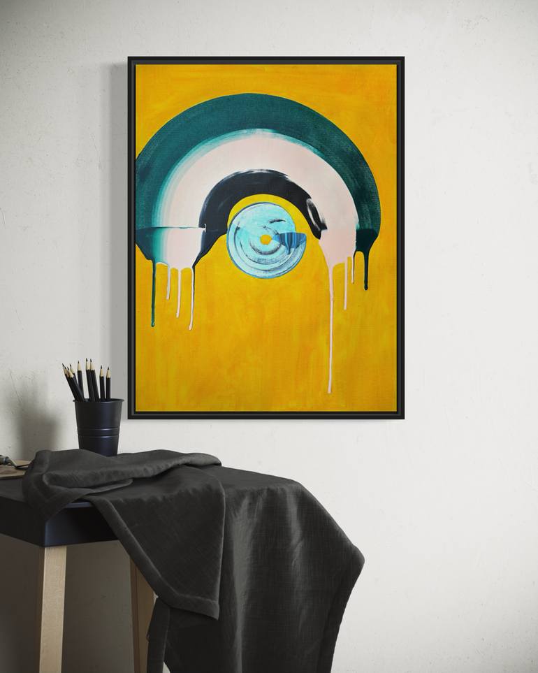 Original Abstract Expressionism Abstract Painting by Sumit Mehndiratta