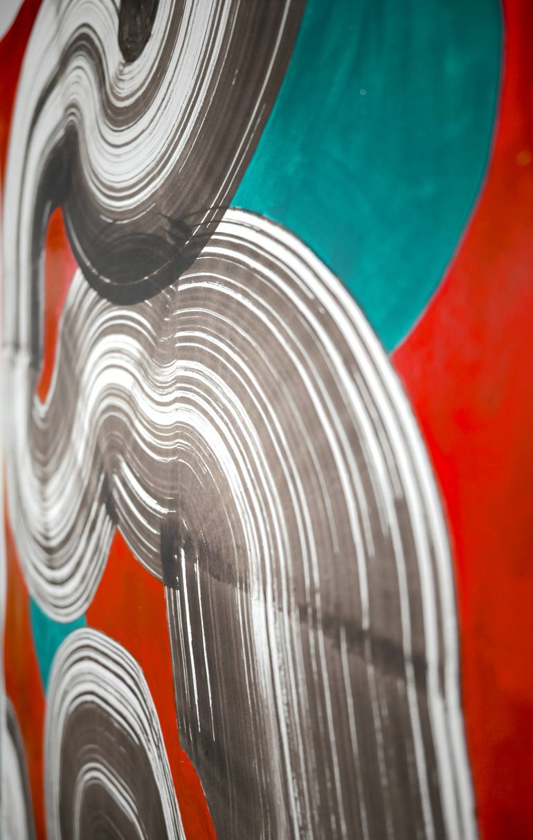 Original Painterly Abstraction Abstract Mixed Media by Sumit Mehndiratta