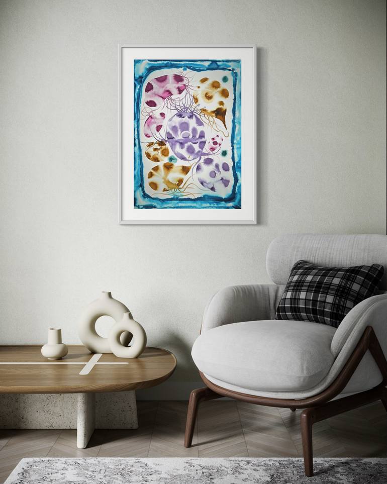 Original Painterly Abstraction Abstract Painting by Sumit Mehndiratta