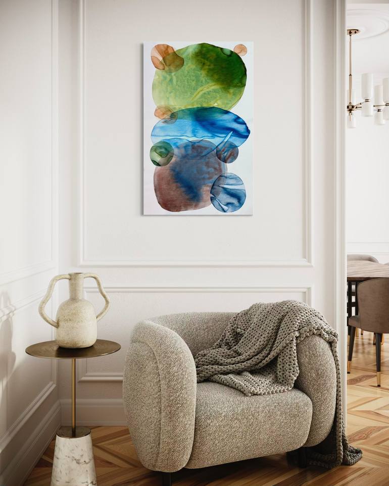 Original Abstract Expressionism Abstract Painting by Sumit Mehndiratta