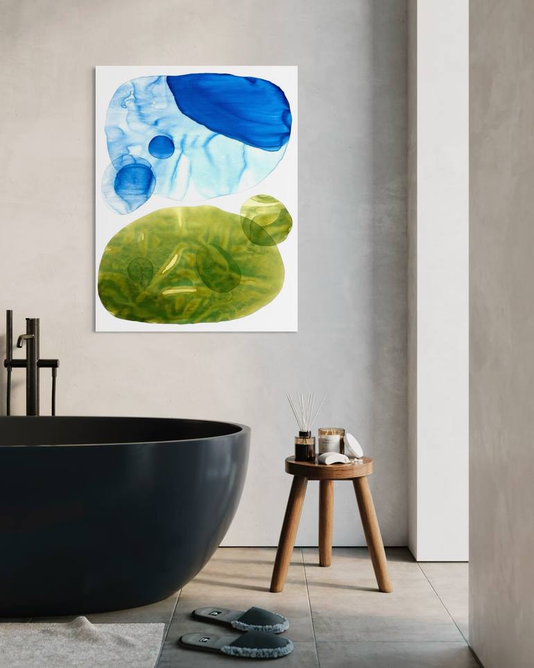 Original Abstract Expressionism Abstract Painting by Sumit Mehndiratta