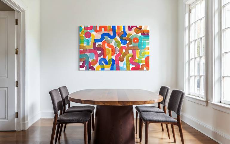 Original Painterly Abstraction Abstract Painting by Sumit Mehndiratta