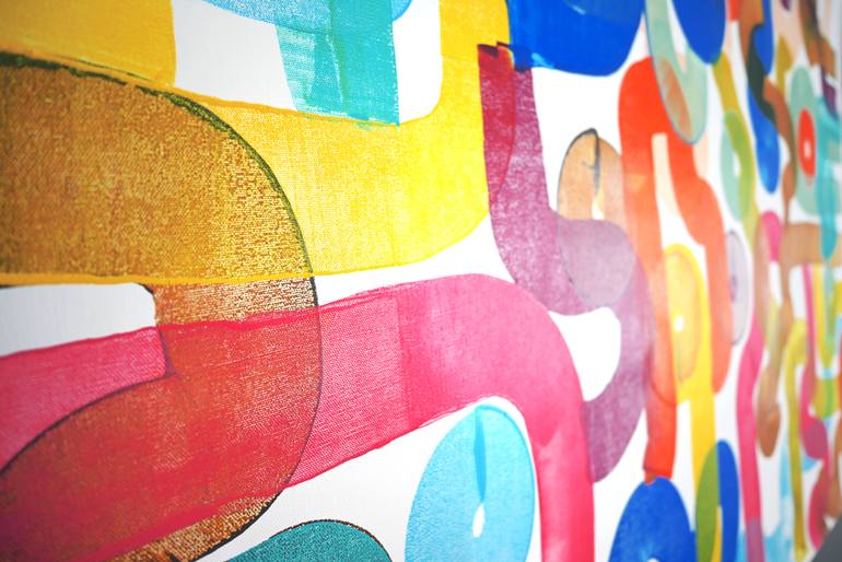 Original Painterly Abstraction Abstract Painting by Sumit Mehndiratta