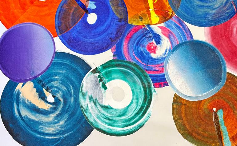 Original Painterly Abstraction Abstract Painting by Sumit Mehndiratta