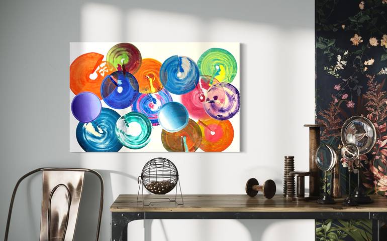 Original Painterly Abstraction Abstract Painting by Sumit Mehndiratta
