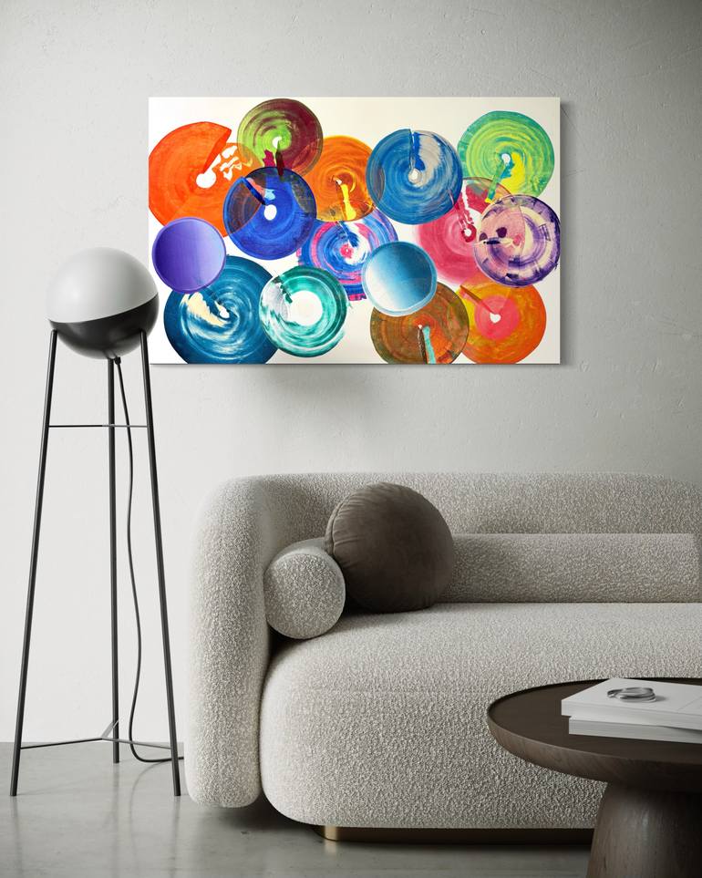 Original Painterly Abstraction Abstract Painting by Sumit Mehndiratta