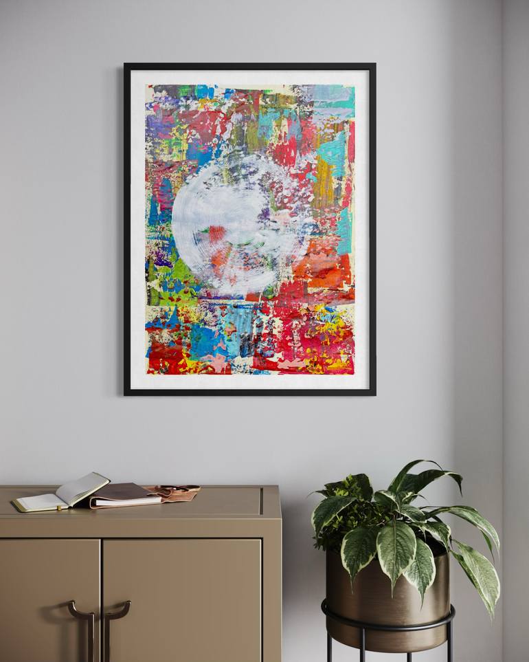 Original Abstract Expressionism Abstract Painting by Sumit Mehndiratta