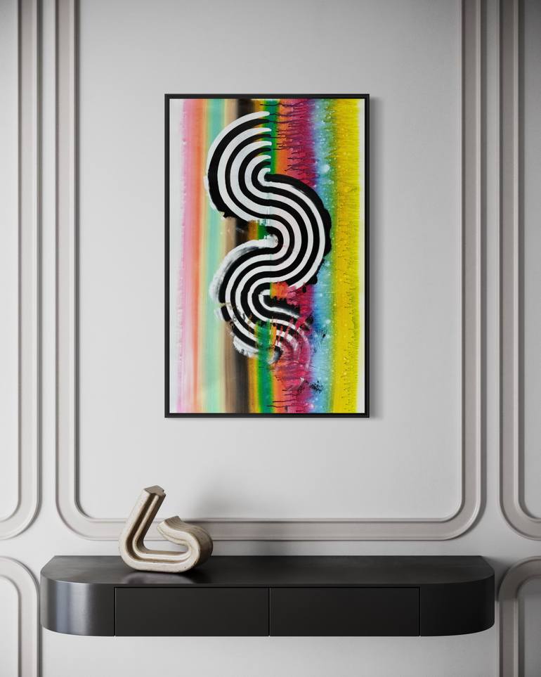 Original Abstract Expressionism Abstract Painting by Sumit Mehndiratta