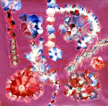 Print of Abstract Floral Paintings by Sumit Mehndiratta