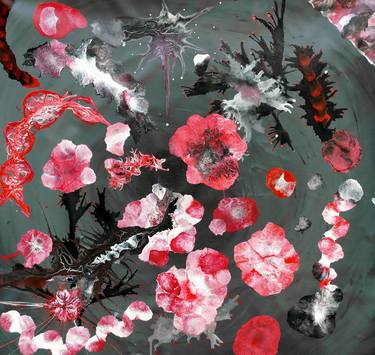 Print of Abstract Floral Paintings by Sumit Mehndiratta