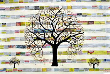 Original Abstract Expressionism Tree Paintings by Sumit Mehndiratta