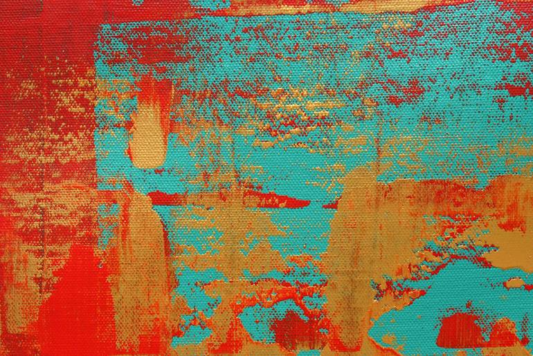 Original Art Deco Abstract Painting by Sumit Mehndiratta