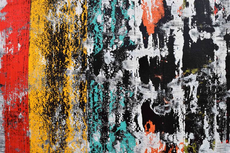 Original Art Deco Abstract Painting by Sumit Mehndiratta