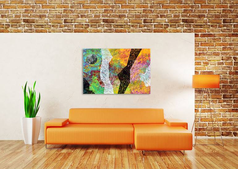 Original Abstract Expressionism Abstract Painting by Sumit Mehndiratta