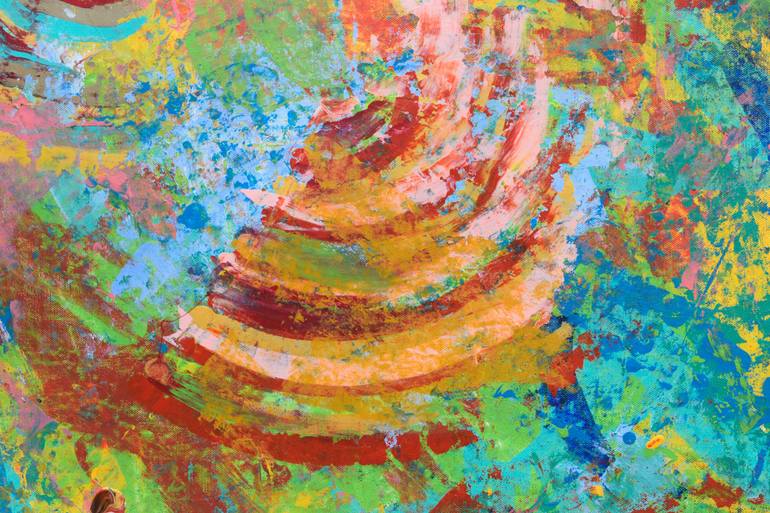 Original Abstract Expressionism Abstract Painting by Sumit Mehndiratta