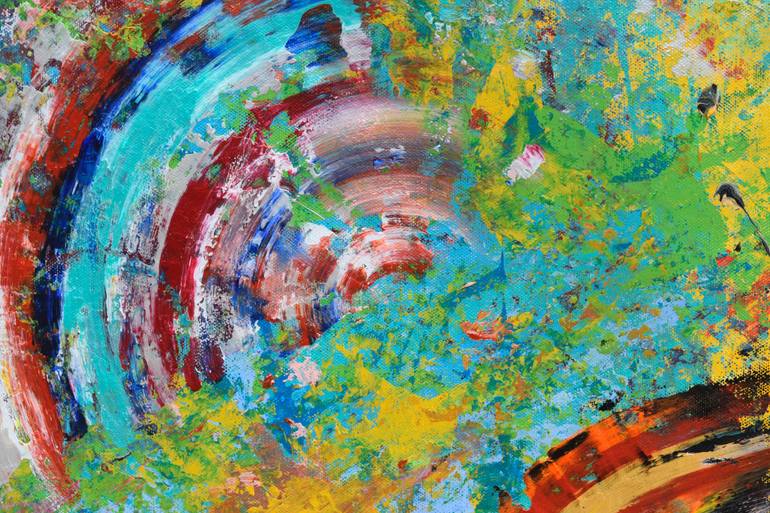 Original Abstract Expressionism Abstract Painting by Sumit Mehndiratta