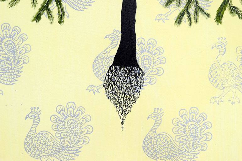 Original Expressionism Botanic Painting by Sumit Mehndiratta