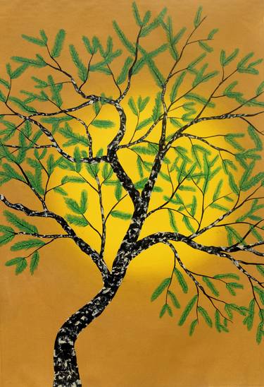 Print of Art Deco Tree Paintings by Sumit Mehndiratta