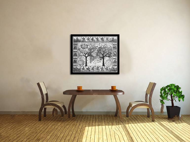 Original Art Deco Landscape Digital by Sumit Mehndiratta