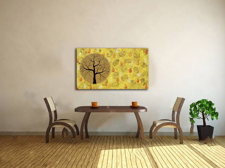 Original Abstract Tree Painting by Sumit Mehndiratta