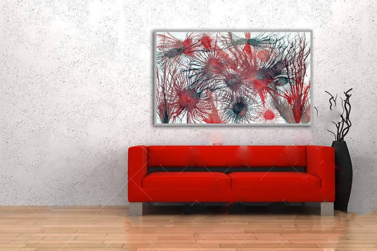 Original Abstract Expressionism Abstract Painting by Sumit Mehndiratta