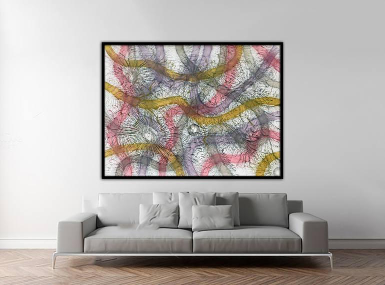 Original Abstract Expressionism Abstract Painting by Sumit Mehndiratta