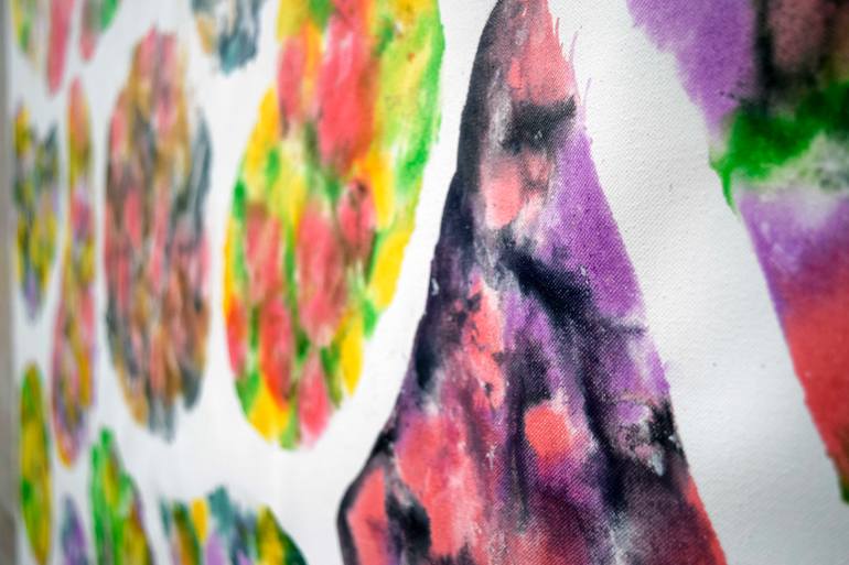 Original Art Deco Abstract Painting by Sumit Mehndiratta